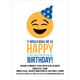 Blue So Happy Emoji Birthday Invitations Image 3 of 5